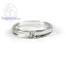 แหวนทองคำขาว แหวนเพชร แหวนคู่ แหวนแต่งงาน แหวนหมั้น - R1240_1DWG